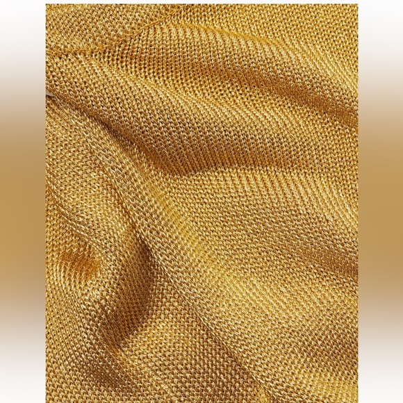 Milly Senna Metallic One-Shoulder Midi-Dress S - Picture 5 of 12